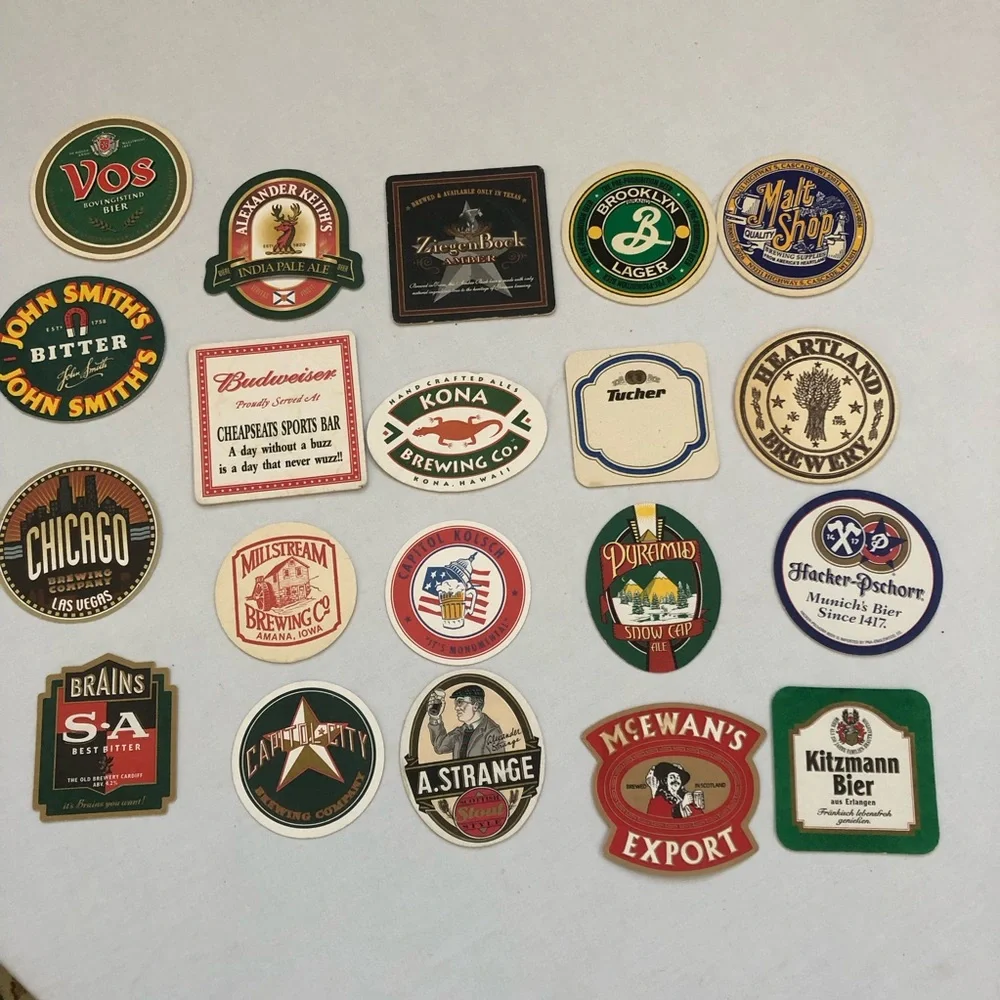20 Beer Bar Restaurant Coasters Kona Brooklyn Lager Capitol City McEwan's & More